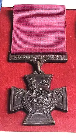 Victoria Cross awarded to Captain Clarence Smith Jeffries