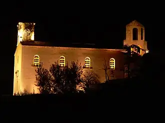 A night view of the old church in Septèmes-les-Vallons