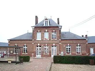 The town hall and school in Vieux-Rouen-sur-Bresle