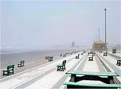 A view of Clifton Beach, Karachi.