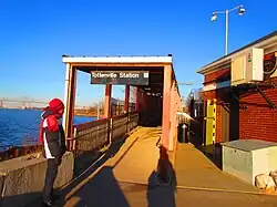 A ramp at the Tottenville station