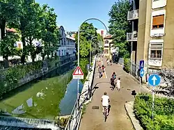 View of the Naviglio della Martesana from Viale Monza.