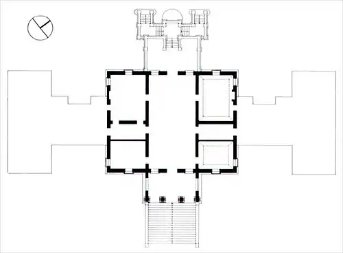 Floor plan (drawing by Cevese, 1971)
