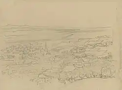 F1541v Bird's-Eye View of the Village, Van Gogh Museum