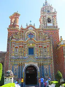 Baroque – Church of San Francisco Acatepec, San Andrés Cholula, Mexico, unknown artchitect, 17th–18th centuries
