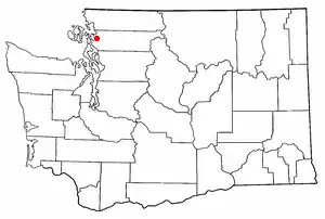 Location of Edison, Washington