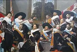 The Banquet of the Officers of the St Adrian Militia Company in 1627, by Frans Hals