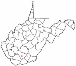 Location of Crab Orchard, West Virginia