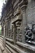 Wall relief sculpture at the Gaurishvara temple