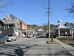 Westminster Street in the center of Walpole