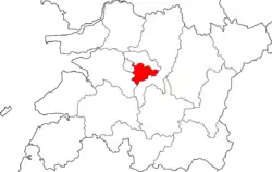 Location of Wansan District