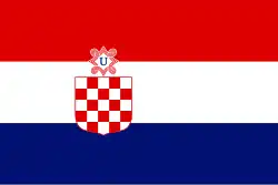 War flag of the Independent State of Croatia (client state of Nazi Germany 1941–1945)