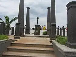 War memorial erected by the Puduchery Government on the Promenade Beach