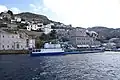 On the left the Museum of Hydra. On the right the Tsamados mansion.