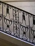 Ironwork on the staircase