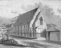 Sketch of the original Wesley Methodist chapel at Russell Road Port Elizabeth