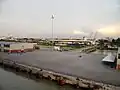 A terminal on Westport viewed from a ship
