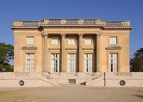 Petit Trianon, Versailles, France, by Ange-Jacques Gabriel, 1764[216]