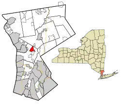 Location within Westchester County and state of New York