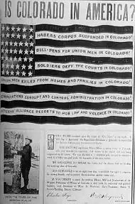 Image 40The Western Federation of Miners' famous flyer entitled "Is Colorado in America?".