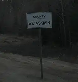 County line sign