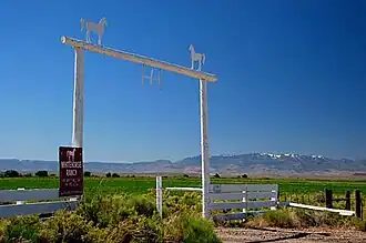 Whitehorse Ranch front gate