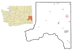 Location of Garfield, Washington