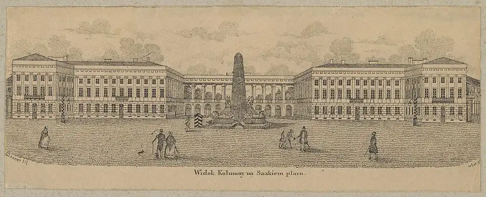 The Saxon Palace in the late 19th century