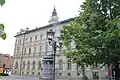 City Hall from Pozorišni Trg (Theater Square), June 2020