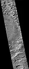 East side of Green crater, as seen by CTX camera (on MRO).