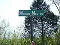 Wilburn Mill Road Sign, Fall River Community, Tennessee