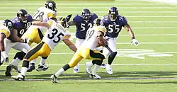 The Ravens face Willie Parker
