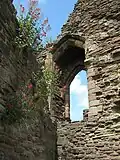 Medieval window in the ruins of the Great Tower