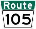 Route 105 marker