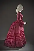 Bustle dress from 1870