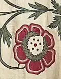 Chain-stitch embroidery from England c. 1775