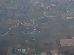 Aerial photograph of Woodburn in 2012.