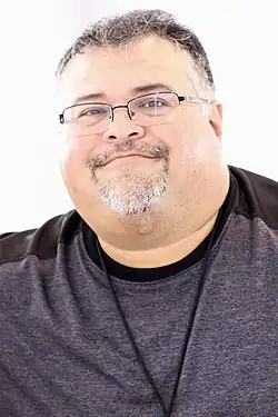 Garza at the 2018 Texas Book Festival