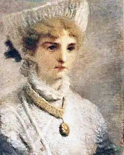 Young girl in white (1885)