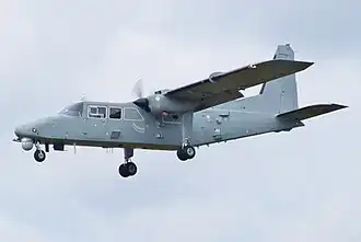 A British Army Air Corps Defender.