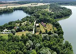 Aerial view of Zamostowo