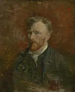 Self-Portrait with Pipe and Glass, 1887 Van Gogh Museum, Amsterdam (F263a)