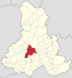 Location in Harghita County