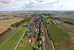 Aerial view of Zlonice