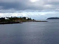 View of the Skarberget area in Tysfjord