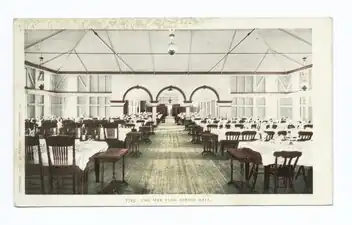 The dining hall in 1898