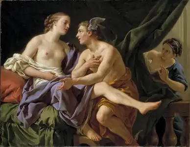 Mercury, Herse and Aglaura by Louis-Jean-François Lagrenée