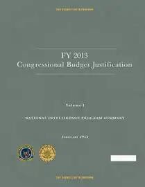 Extracts of FY 2013 Intelligence Budget, volume 1