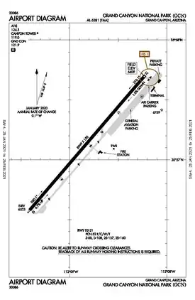 FAA airport diagram as of January 2021