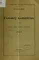 Report of forestry committee